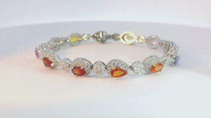 彩色寶石手鍊 / Rainbow Sapphire Bracelet