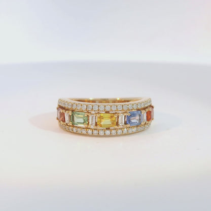 彩色寶石戒指  / Rainbow Sapphire Ring