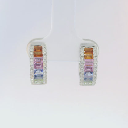 彩色寶石耳環 / Rainbow Sapphire Earrings