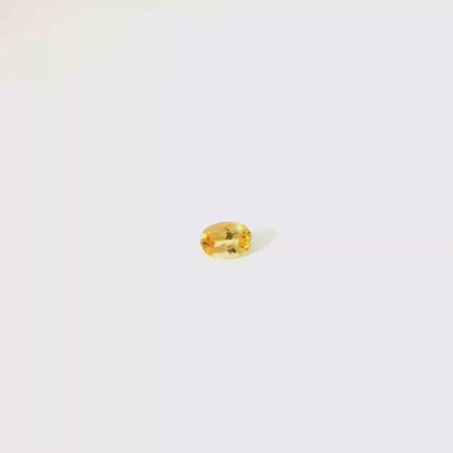 0.649卡帝王托帕石 / 0.649ct IMPERIAL TOPAZ Oval Cut Yellow