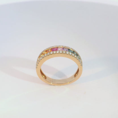 彩色寶石戒指  / Rainbow Sapphire Ring