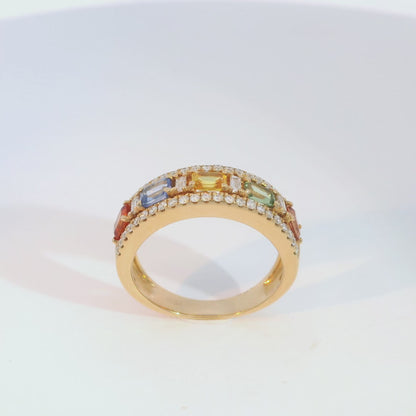 彩色寶石戒指  / Rainbow Sapphire Ring