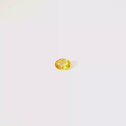 0.887卡帝王托帕石 / 0.887ct IMPERIAL TOPAZ Oval Cut Yellow
