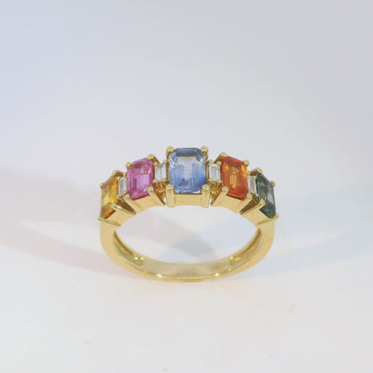 彩色寶石戒指  / Rainbow Sapphire Ring