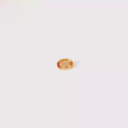 0.76卡帝王托帕石 / 0.76ct IMPERIAL TOPAZ Oval Cut Gold