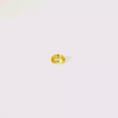 0.691卡帝王托帕石 / 0.691ct IMPERIAL TOPAZ Oval Cut Yellow