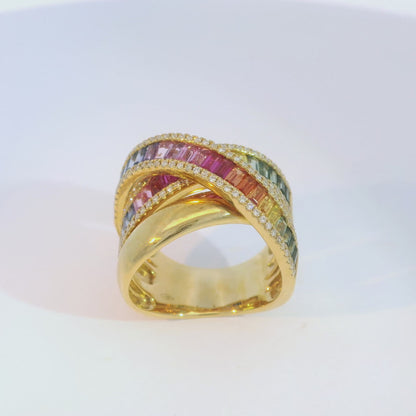 彩色寶石戒指  / Rainbow Sapphire Ring