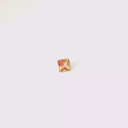 0.882卡帝王托帕石 / 0.882ct IMPERIAL TOPAZ Princess Cut Peach