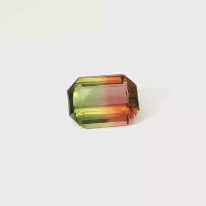 13.54卡西瓜碧璽 / 13.54ct PARTY TOURMALINE Emerald Cut