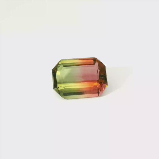 13.54卡西瓜碧璽 / 13.54ct PARTY TOURMALINE Emerald Cut