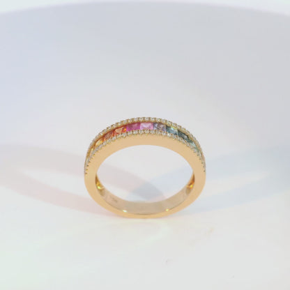 彩色寶石戒指  / Rainbow Sapphire Ring