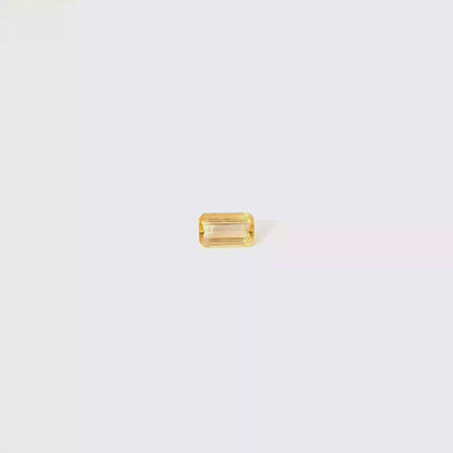 0.79卡帝王托帕石 / 0.79ct IMPERIAL TOPAZ Emerald Cut Gold