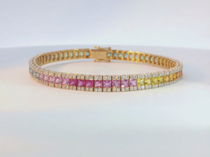 彩色寶石手鍊 / Rainbow Sapphire Bracelet