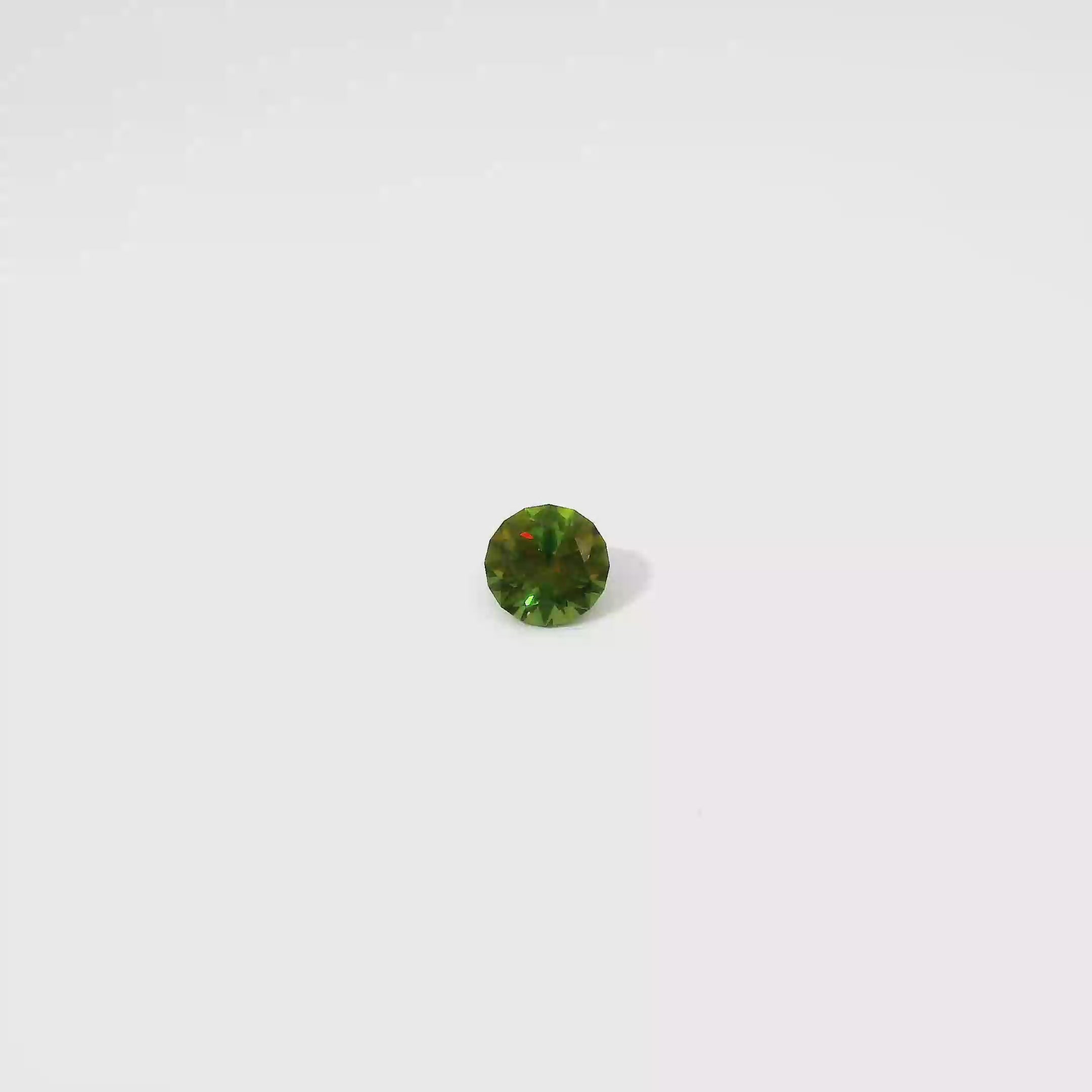 0.74卡巴基斯坦鉻榍石 / 0.74ct CHROME SPHENE Round Cut – DiamondAsia Online Store