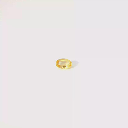 0.705卡帝王托帕石 / 0.705ct IMPERIAL TOPAZ Oval Cut Gold