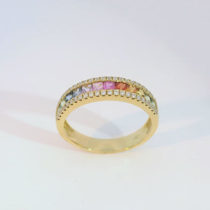彩色寶石戒指  / Rainbow Sapphire Ring