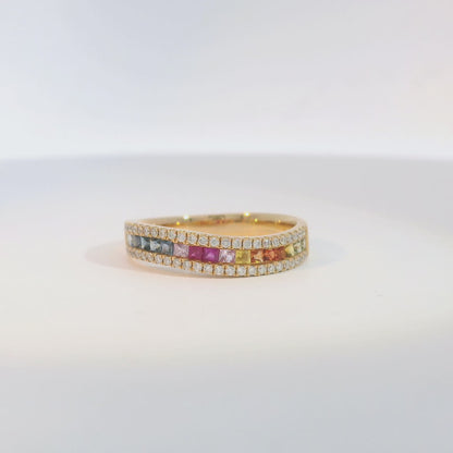 彩色寶石戒指  / Rainbow Sapphire Ring