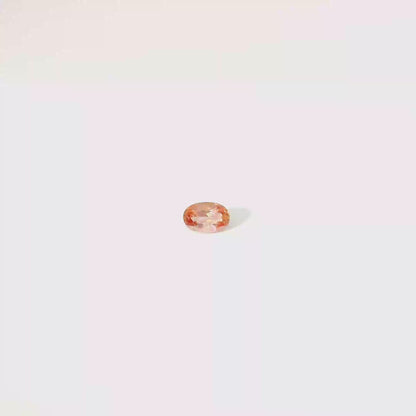 0.573卡帝王托帕石 / 0.573ct IMPERIAL TOPAZ Oval Cut Peach