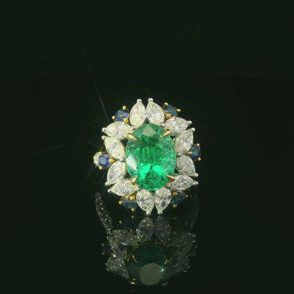 Emerald Diamond Ring