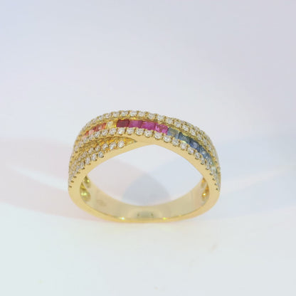 彩色寶石戒指  / Rainbow Sapphire Ring