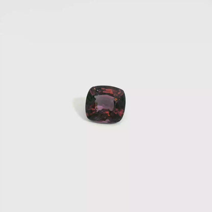 4.70卡紫尖晶石 / 4.7ct PURPLE SPINEL Cushion Cut Burma No Heat
