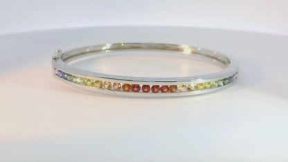 彩色寶石手鐲 / Rainbow Sapphire Bangle